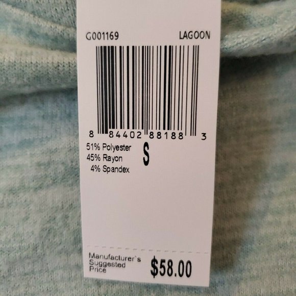 Magaschoni NWT Lagoon Heather Pull-On Hoodie - Picture 6 of 7